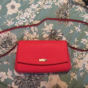 Kate Spade Coral-Red Crossbody Purse